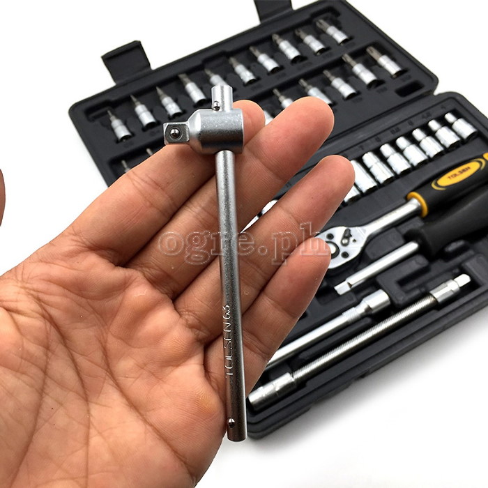 15138 46pcs 1/4″ Drive Bits and Sockets Set