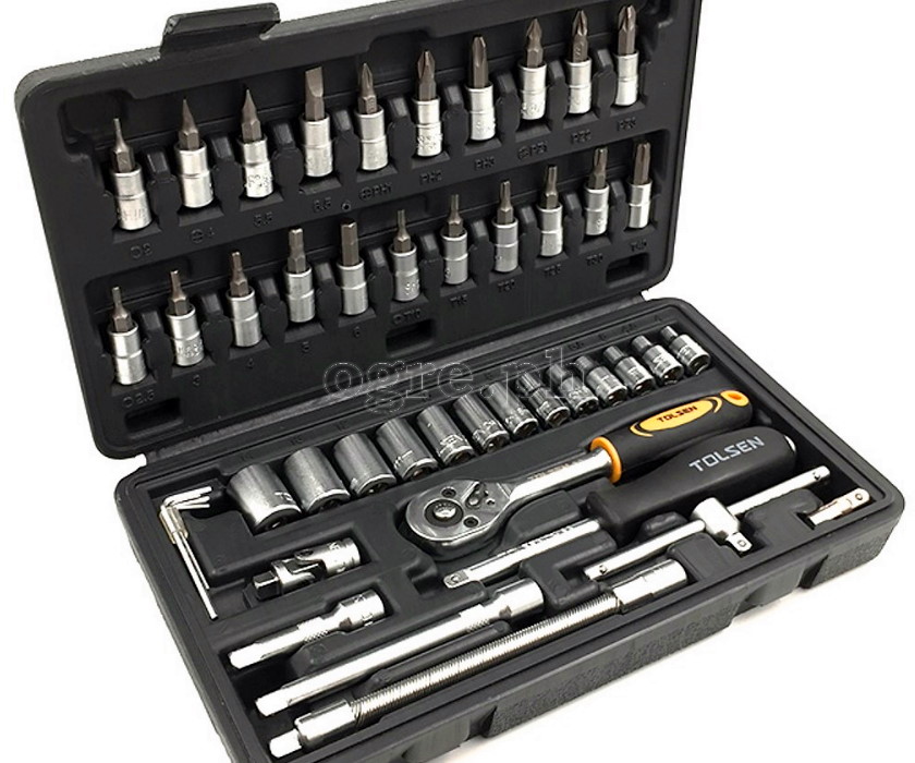 15138 46pcs 1/4″ Drive Bits and Sockets Set