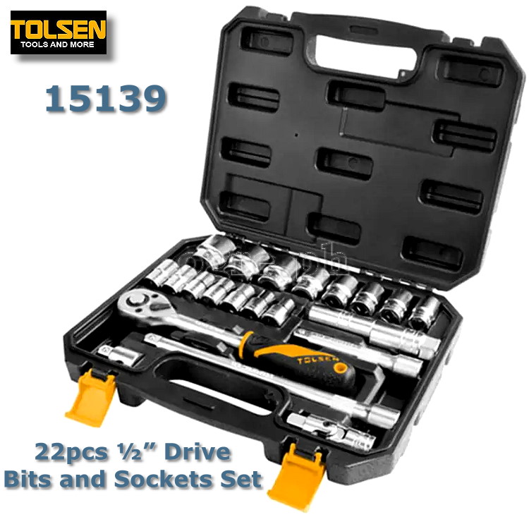 15139 22pcs ½” Drive Industrial Sockets Set