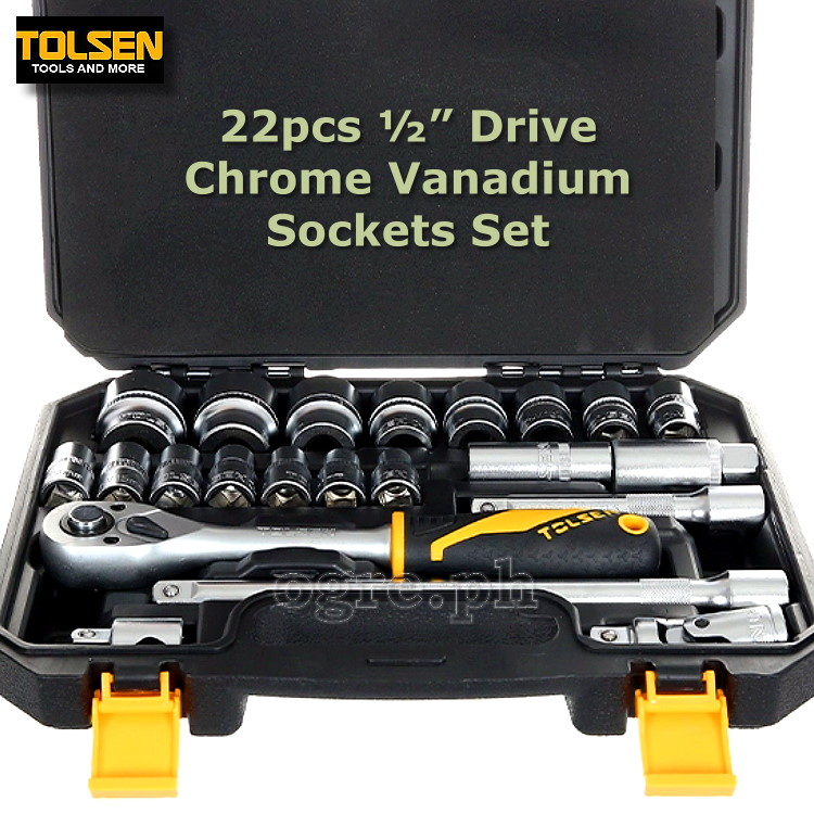 15139 22pcs ½” Drive Industrial Sockets Set