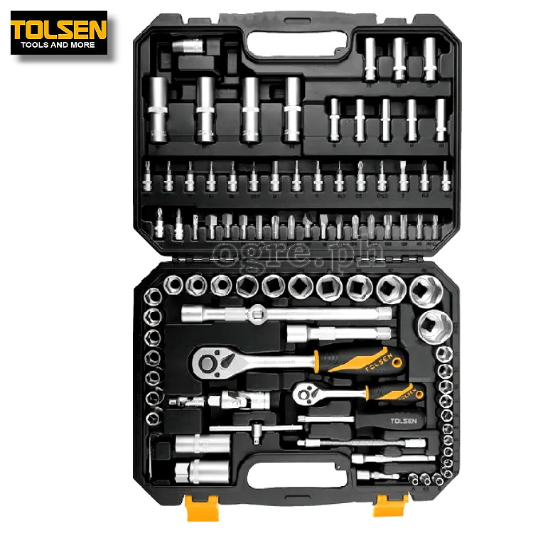 15145 94pcs ¼” & ½” Drive Industrial Sockets and Bits Set