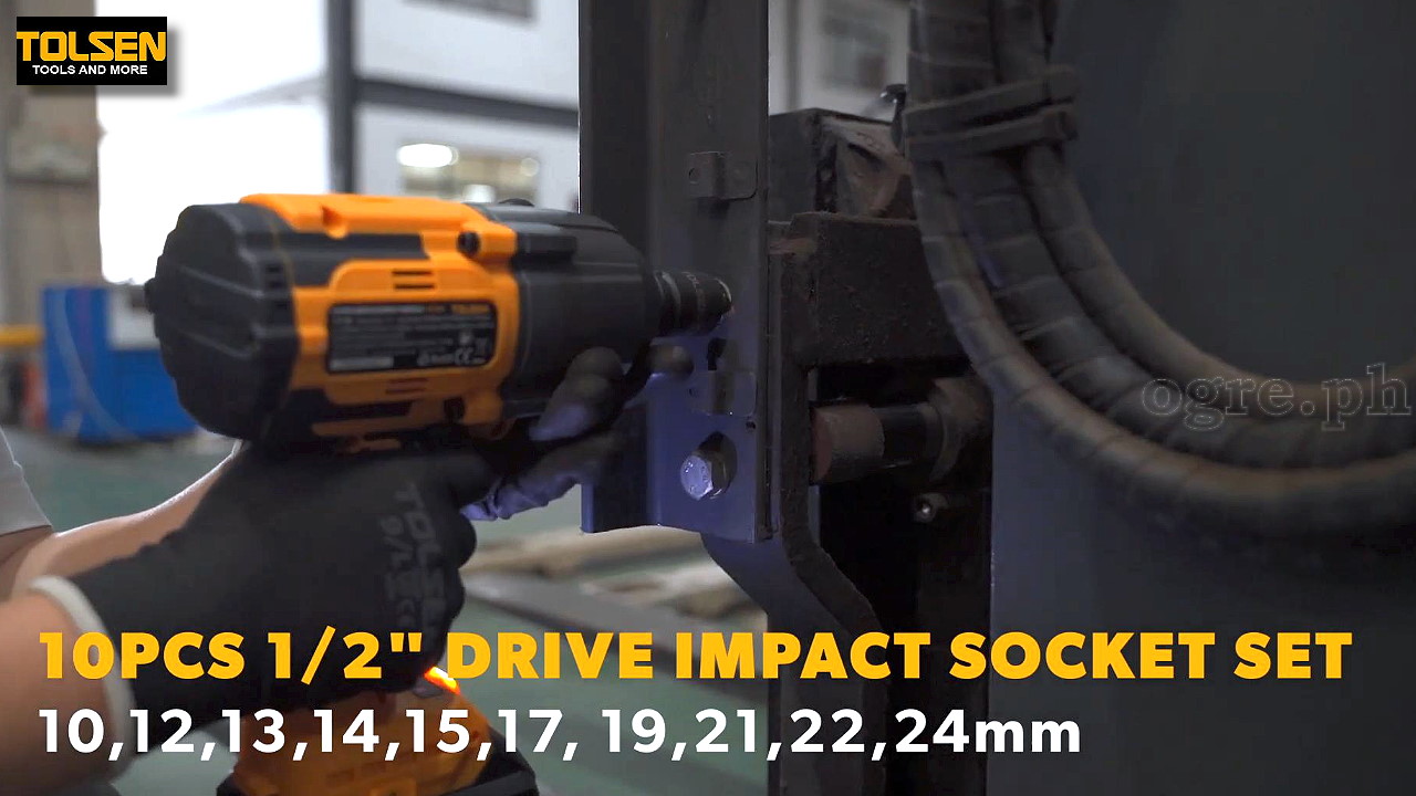 Industrial CrMo 10pcs 1/2" Professional Impact Socket Set