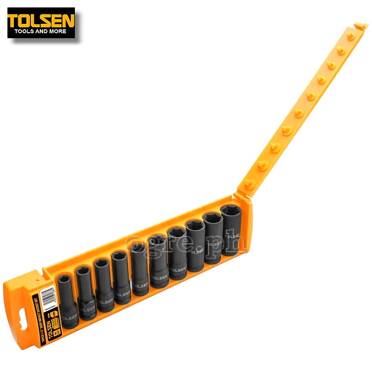 Industrial CrMo 10pcs 1/2" Professional Deep Impact Socket Set