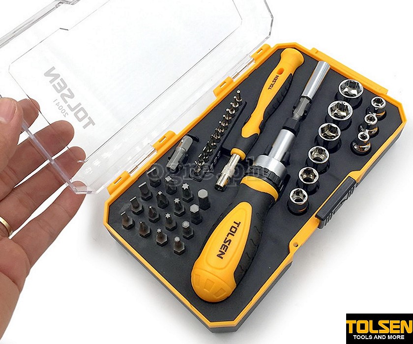 20041 42pcs 1/4" Drive Bits and Sockets Set