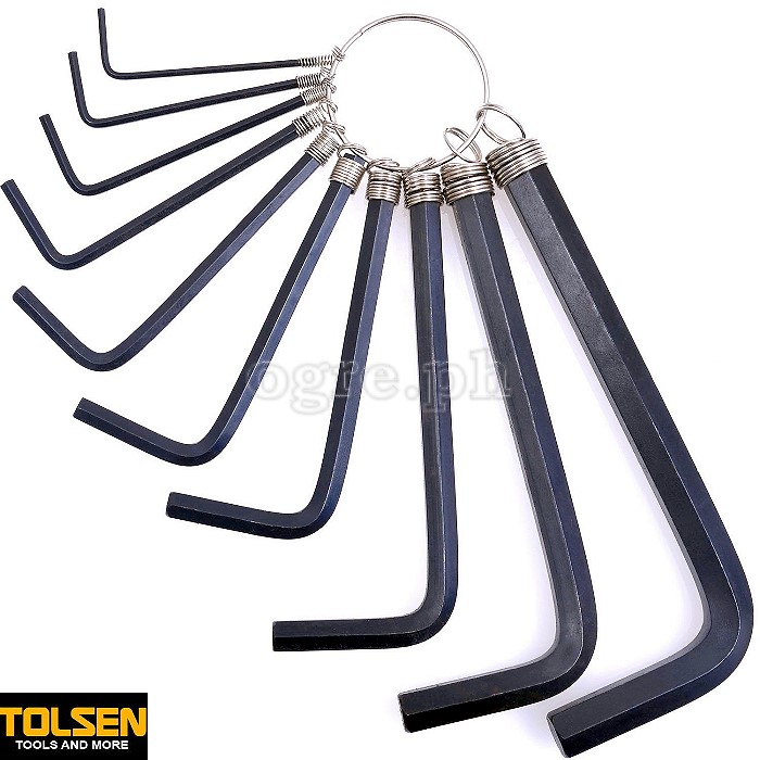 20051 10pcs Hex Key Set on Ring (1.5-10mm)