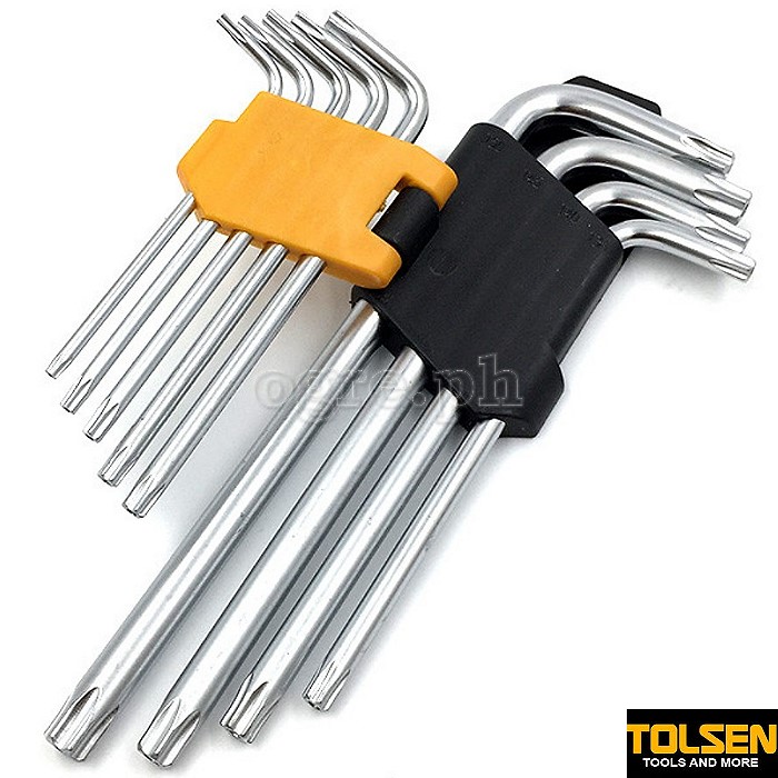 20056 9pcs Long Arm Torx Hex Key Set (T10-T50)