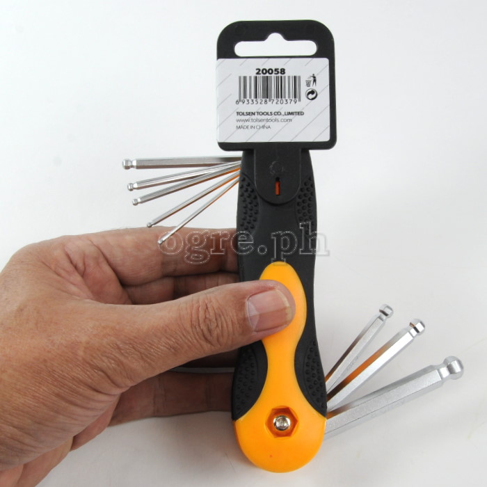 20058 8pcs Folding Ball Point Hex Key Set