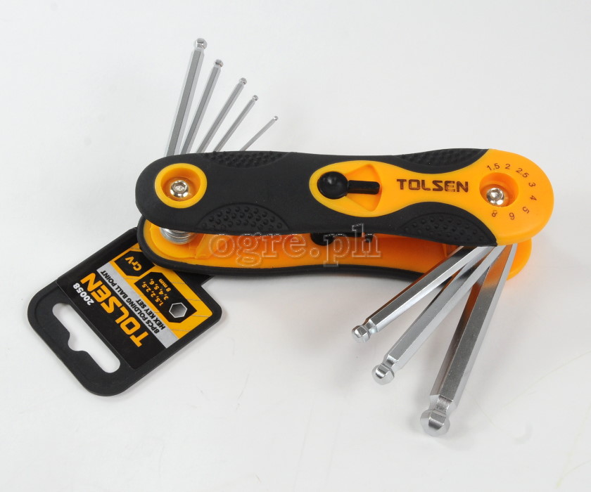 20058 8pcs Folding Ball Point Hex Key Set
