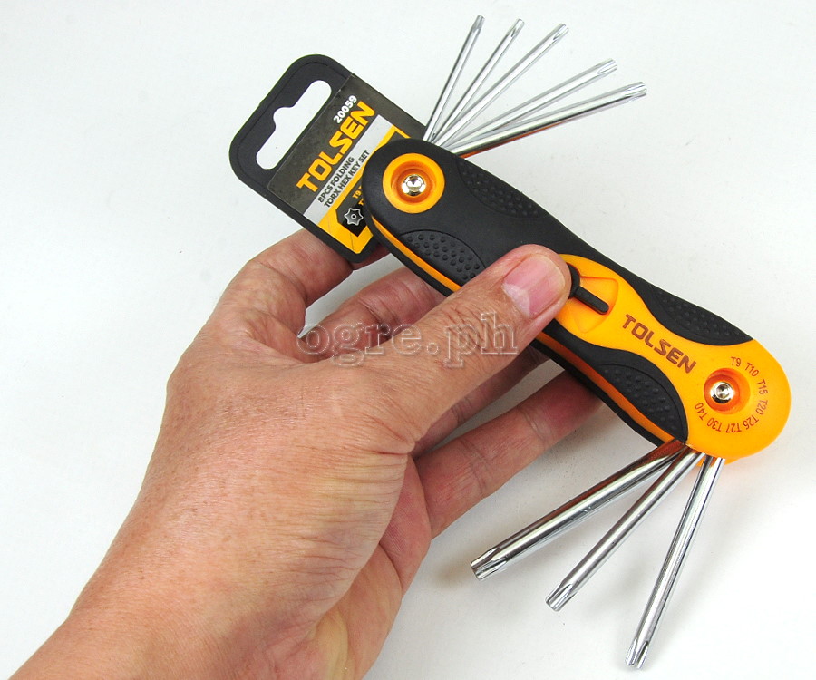 20059 8pcs Folding Torx Hex Key Set