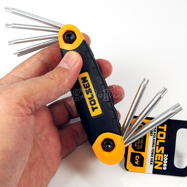 20069 8pcs Folding Torx Hex Key Set