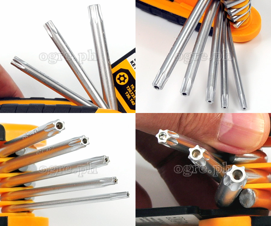 20069 8pcs Folding Torx Hex Key Set