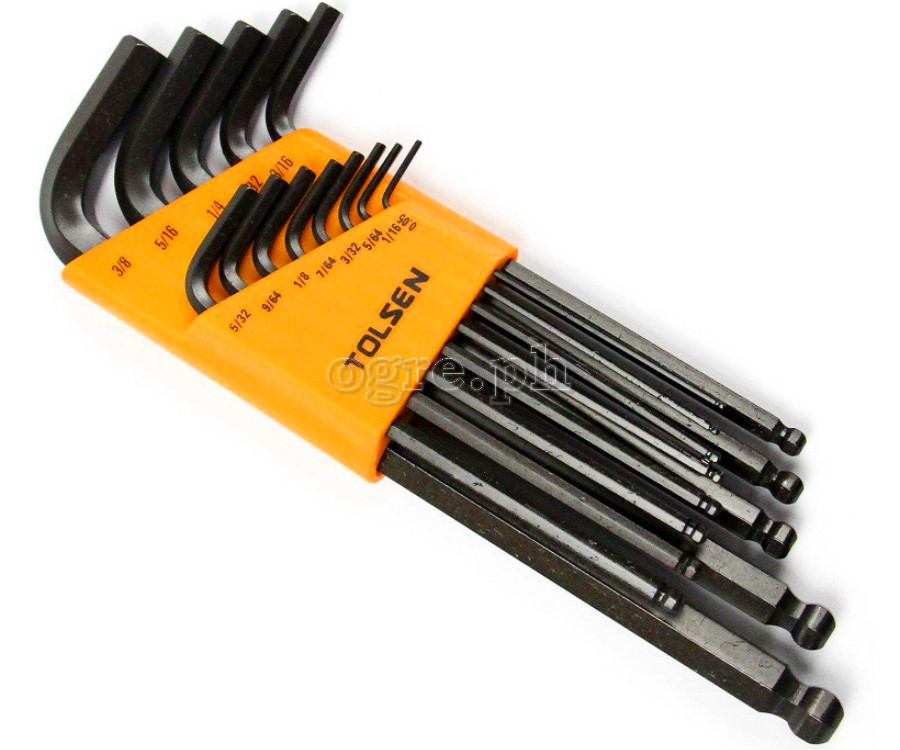 20090 13pcs Long Arm Ball Point Hex Key Set (Inch)