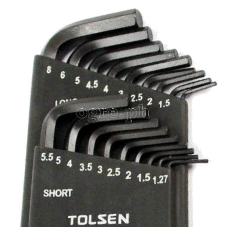 20094 36Pcs Inch & Metric Hex Key Set