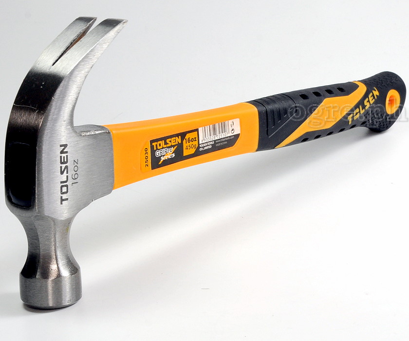25030 Claw Hammer with Fiberglass Handle 450g (16oz)