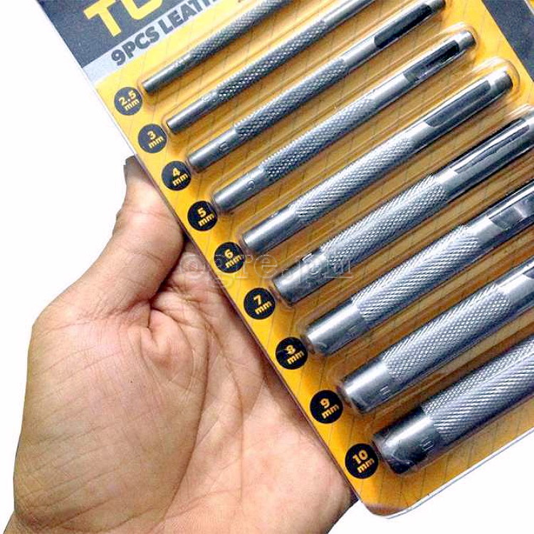 25093 9pcs Leather Punch Set