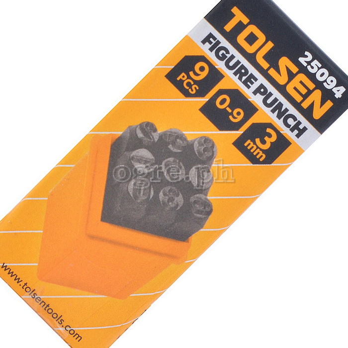 25094 9pcs Numbers Punch Set (3mm)