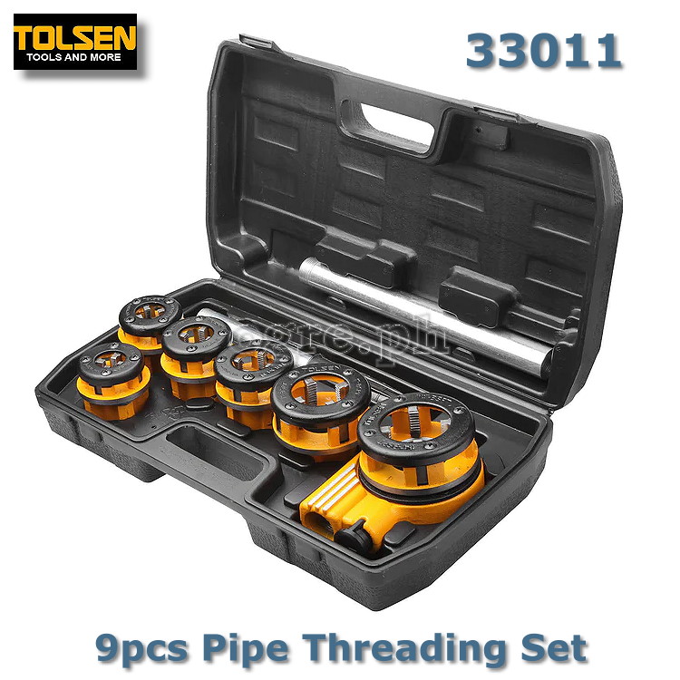 33011 9pcs BSPT Pipe Threading Set