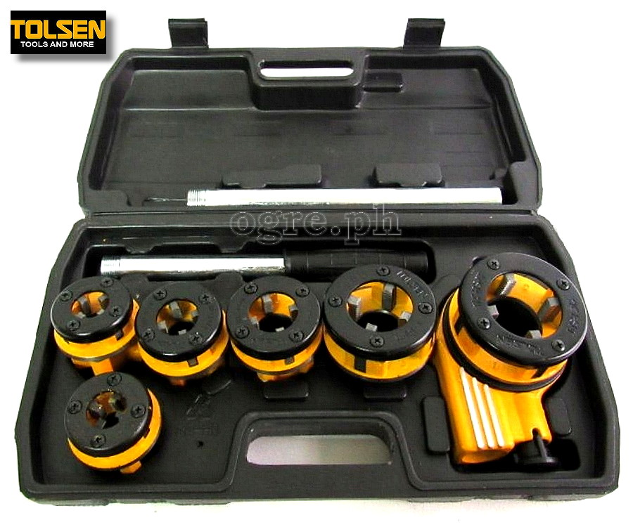 33011 9pcs BSPT Pipe Threading Set