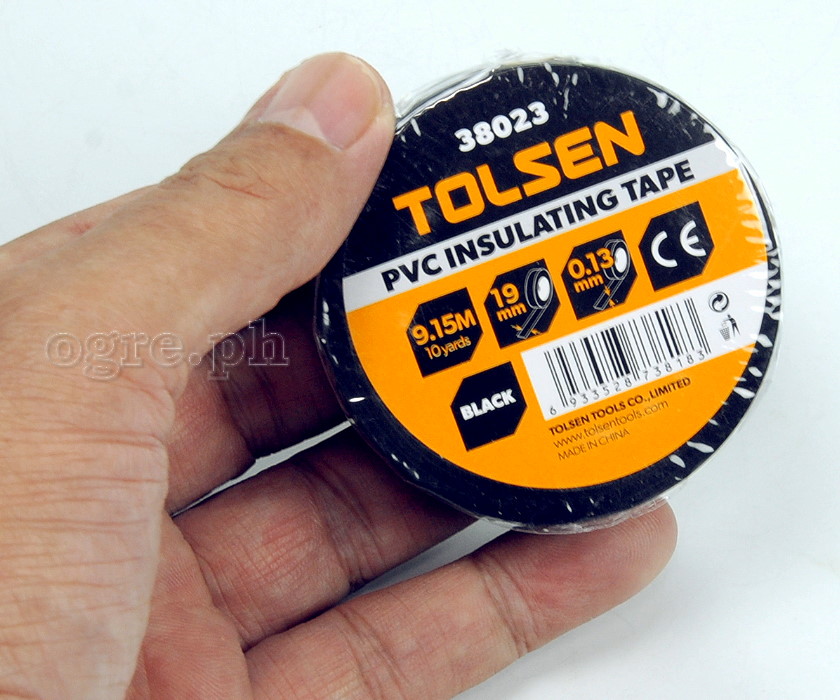 38023 PVC Insulating Tape Black 19mm Pack of 3 Rolls