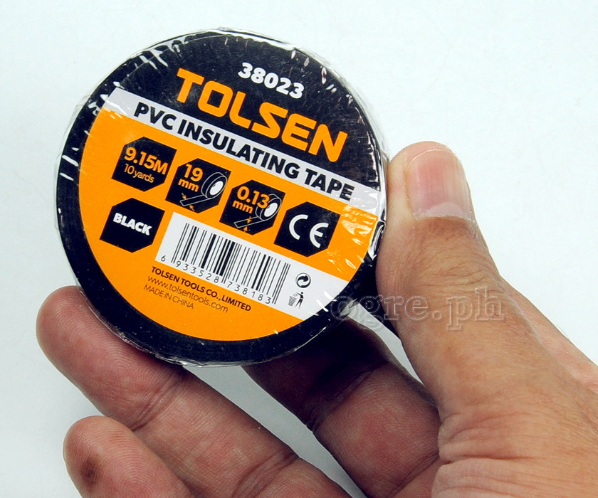 38023 PVC Insulating Tape Black 19mm Pack of 3 Rolls