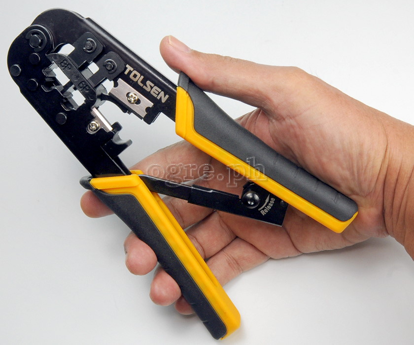 38054 Industrial Ratchet Modular Network Crimping Pliers
