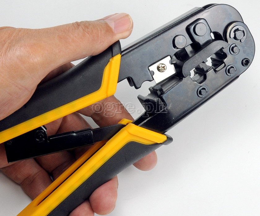38054 Industrial Ratchet Modular Network Crimping Pliers
