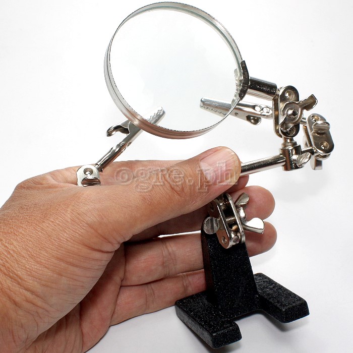 38090 Mini Helping Hand with 62mm (2.4") 3x Magnifier