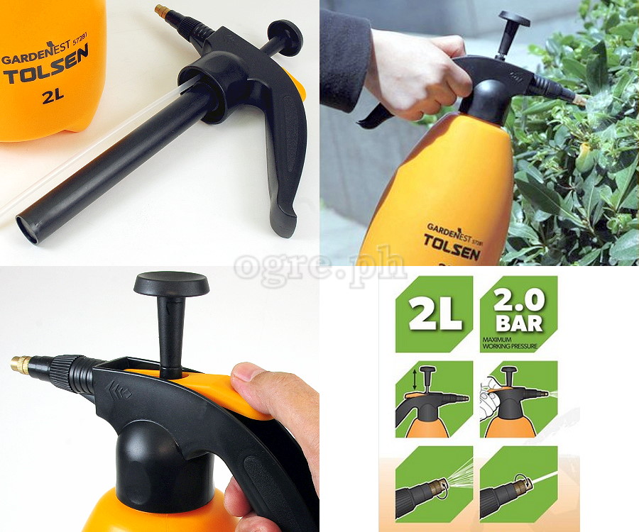 57281 2-Liter Portable Handheld Compression Sprayer