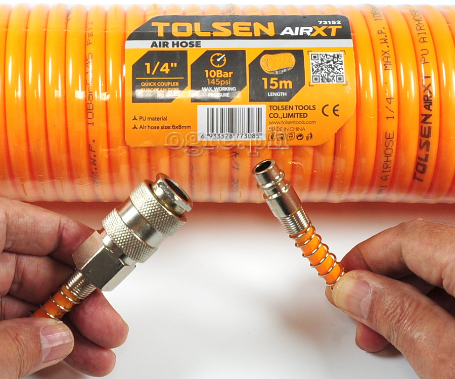 73152 Air Hose with Quick-Release Fittings