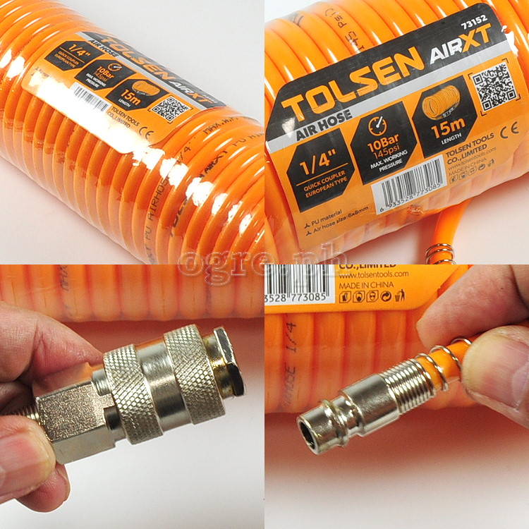 73152 Air Hose with Quick-Release Fittings