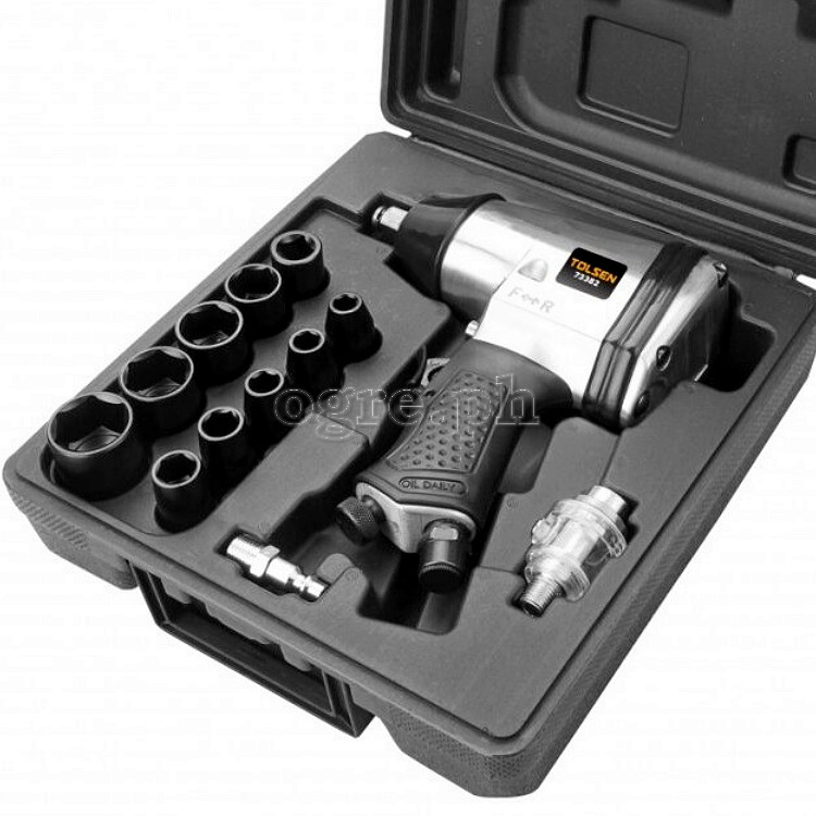 73382 17pcs ½” Air Impact Wrench Kit