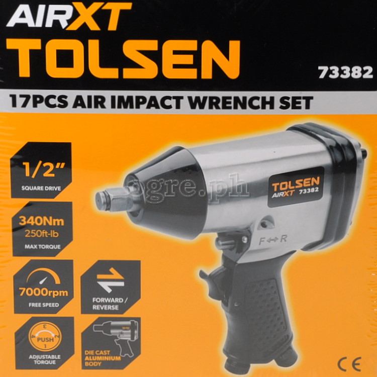 73382 17pcs ½” Air Impact Wrench Kit
