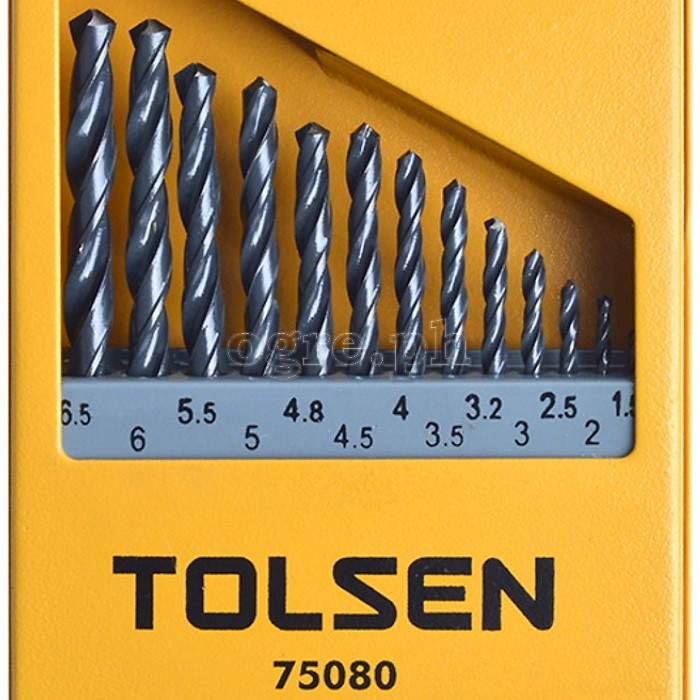75080 13pcs HSS Drill Bits Set (1.5-6.5mm)