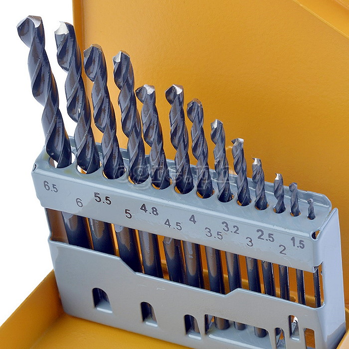 75080 13pcs HSS Drill Bits Set (1.5-6.5mm)