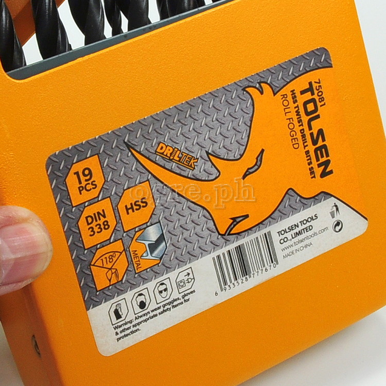 75081 19pcs HSS Drill Bits Set