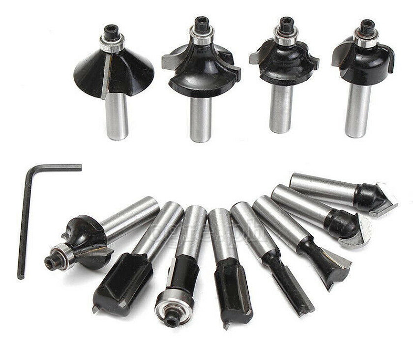 75680 12pcs Carbide Router Bits Set