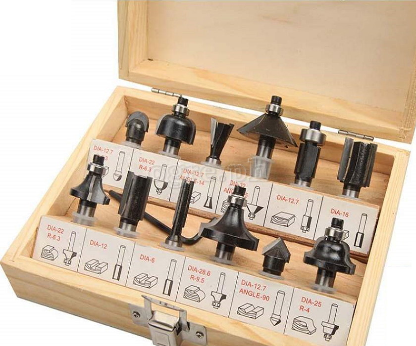 75680 12pcs Carbide Router Bits Set