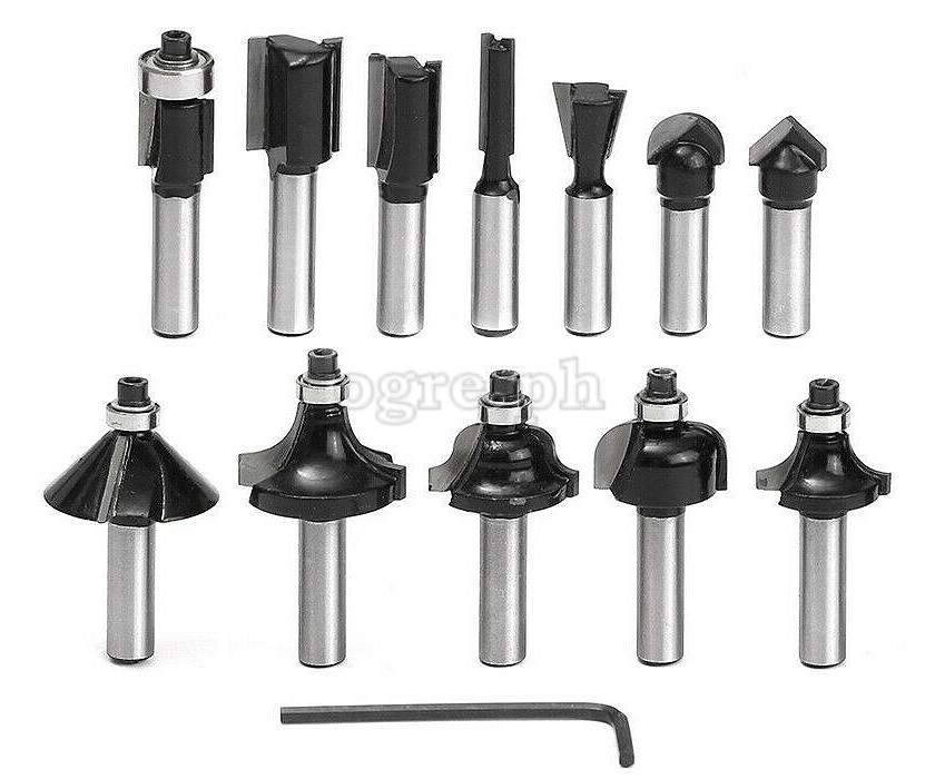 75680 12pcs Carbide Router Bits Set