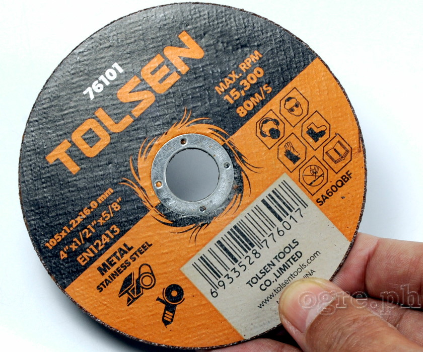 76101 Cut-Off Wheel for Grinder 105mm (4") Pack of 5
