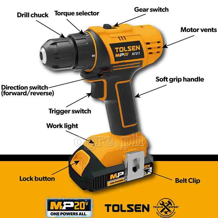 20V Cordless Drill and Impact Wrench Combo Kit