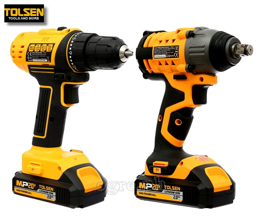 20V Cordless Drill and Impact Wrench Combo Kit
