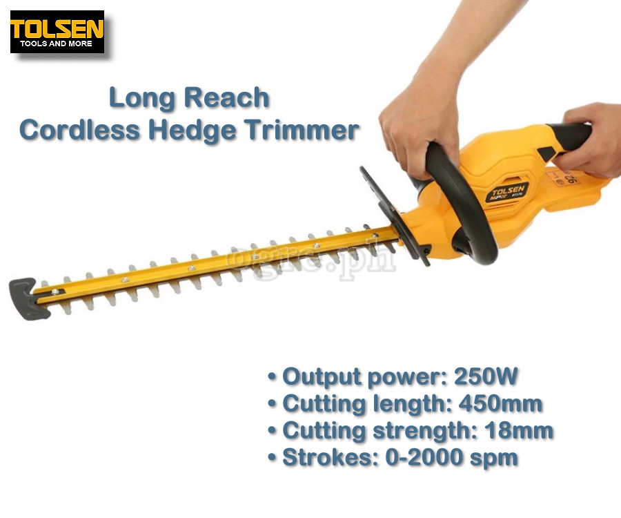 20v 450mm Long Reach Cordless Hedge Trimmer