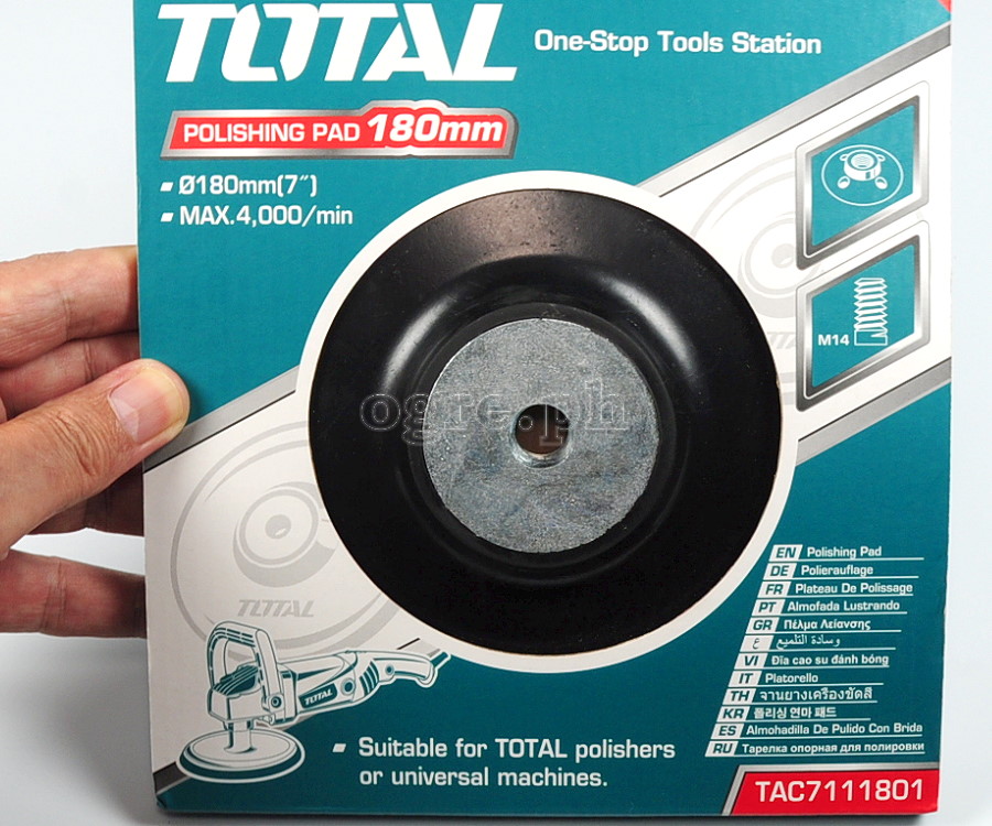 TAC7111801 180mm (7”) Polishing Pad with Flange