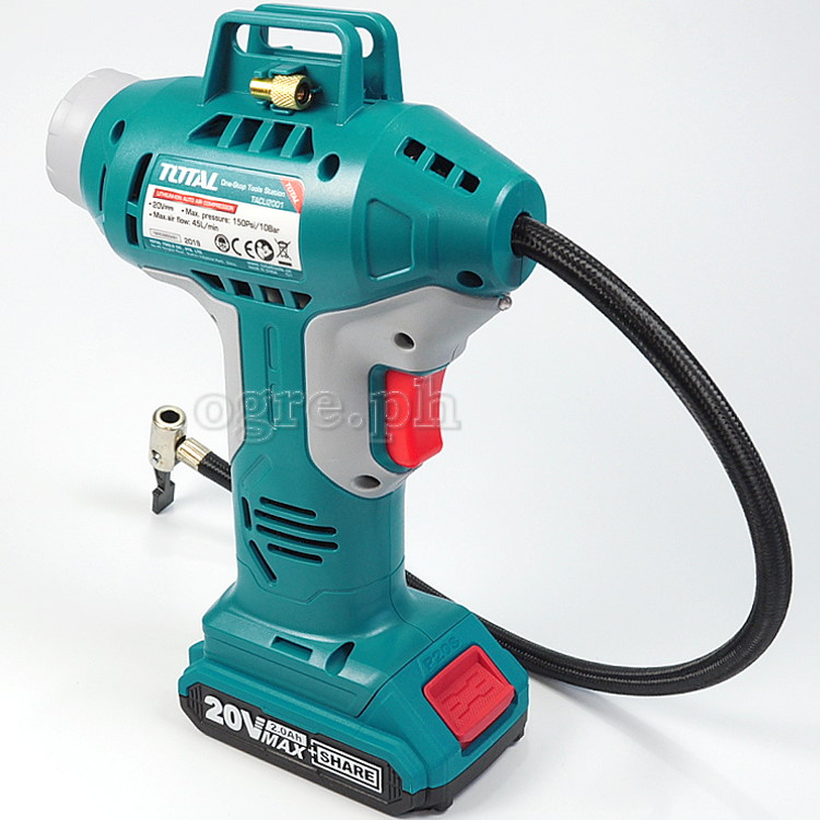 TACLI2001S Cordless Air Compressor Set (with 20V Lithium-Ion Battery and Charger)