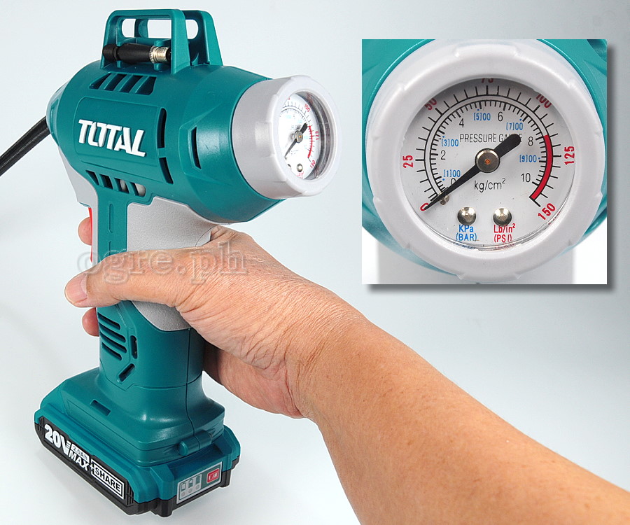 TACLI2001S Cordless Air Compressor Set (with 20V Lithium-Ion Battery and Charger)