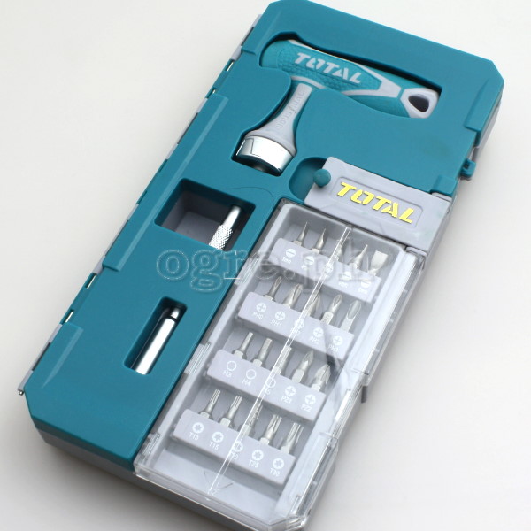 TACSD30256 T-Handle Ratchet with Bits 25 Pcs Set