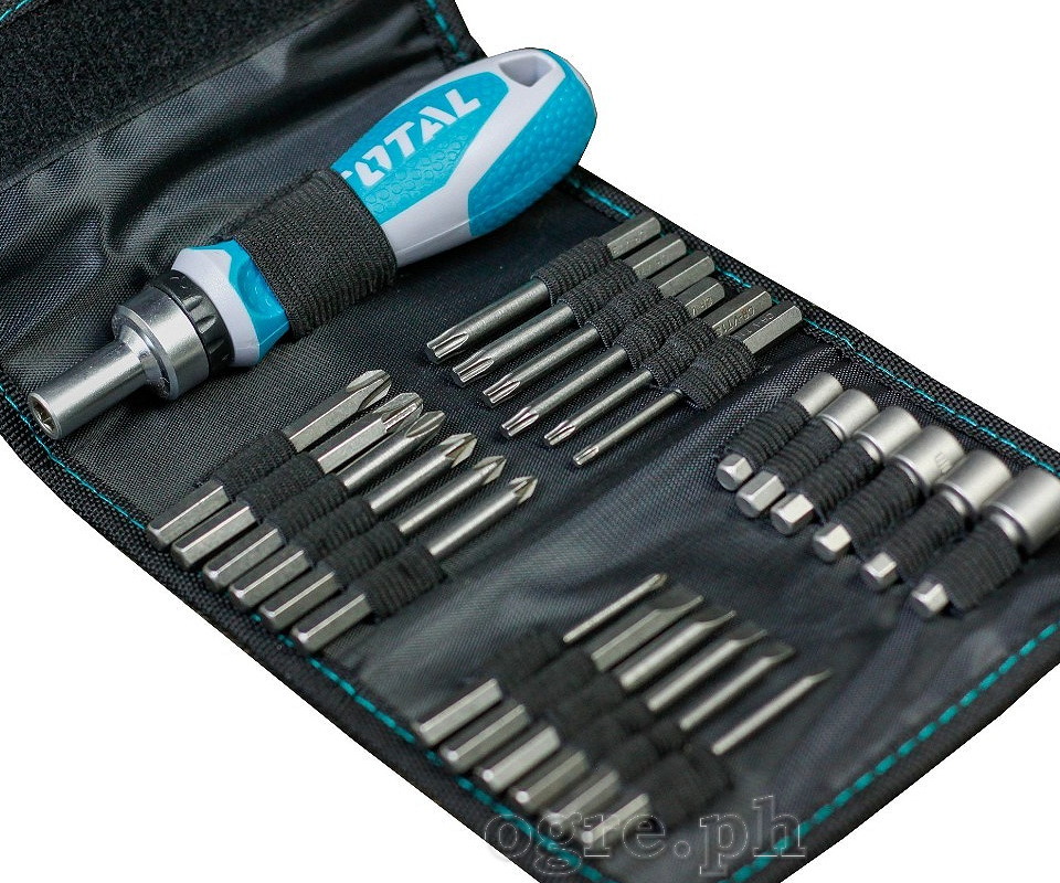 TACSD30266 Ratchet Screwdriver Plus Bits Set 26Pcs