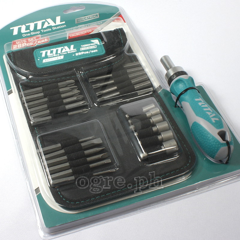 TACSD30266 Ratchet Screwdriver Plus Bits Set 26Pcs