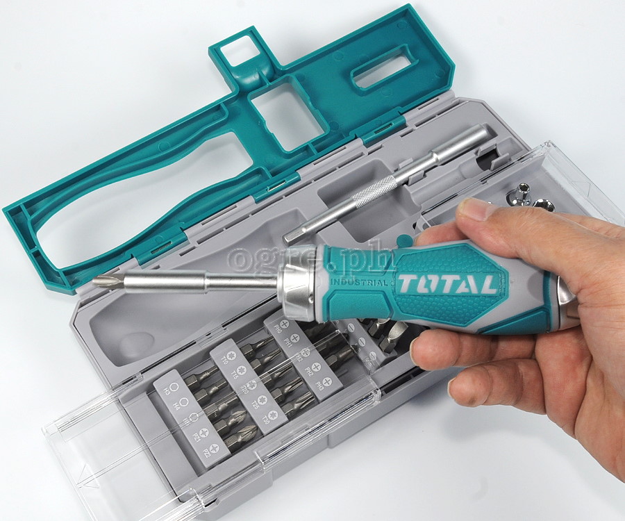 TACSD30336 33Pcs Ratchet Screwdriver Plus Bits Set