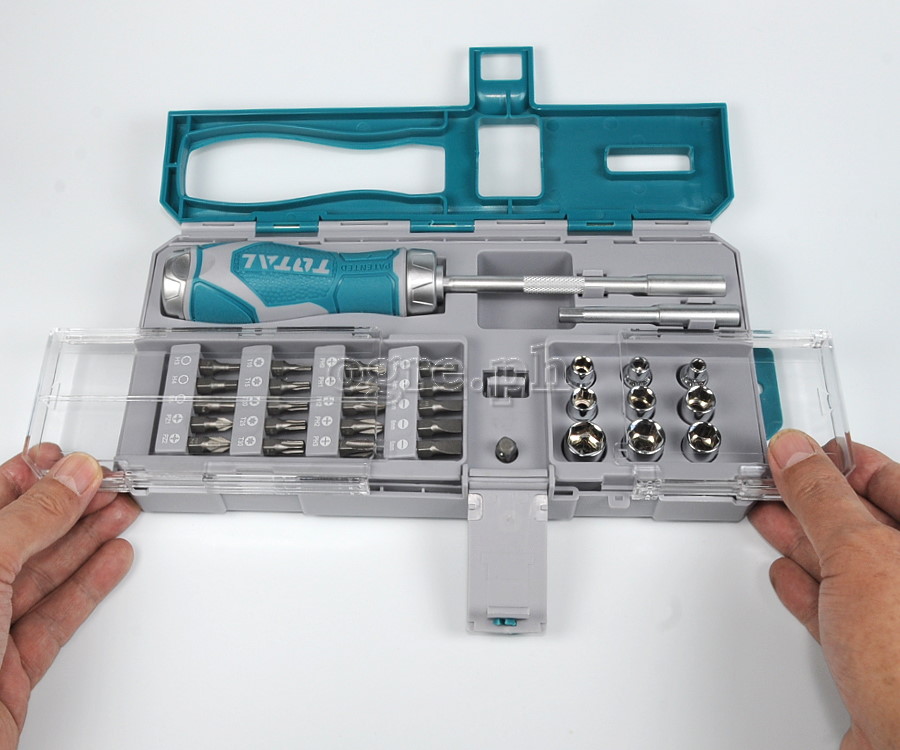 TACSD30336 33Pcs Ratchet Screwdriver Plus Bits Set